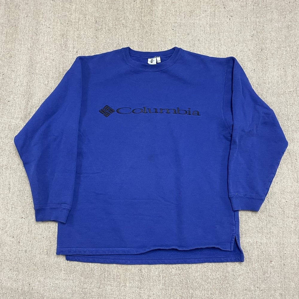 Vintage‎ Columbia sweatshirt mens medium blue 1990s blank print Canada